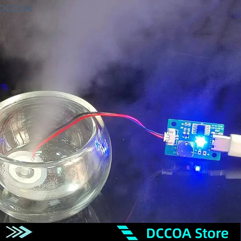 1Set 2,8*1,86cm DC 5V Umschaltbare Vier Spray Luftbefeuchter Modul Zerstäubung Control Board Ultraschall Zerstäuber TYP - C Schnittstelle