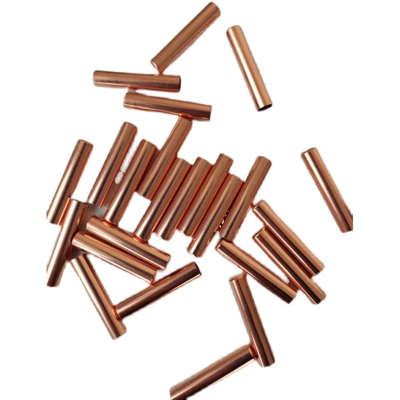 100pc Copper 6*30 metal pipe for temperature sensors DS18B20 PT100 metal probe sensor protector cover