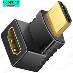 Male to Female 90 270 Degree Angle HDMI-Compatible to HDMI-Compatible Converter for 1080P HDTV Cable Adaptor Converter Extender