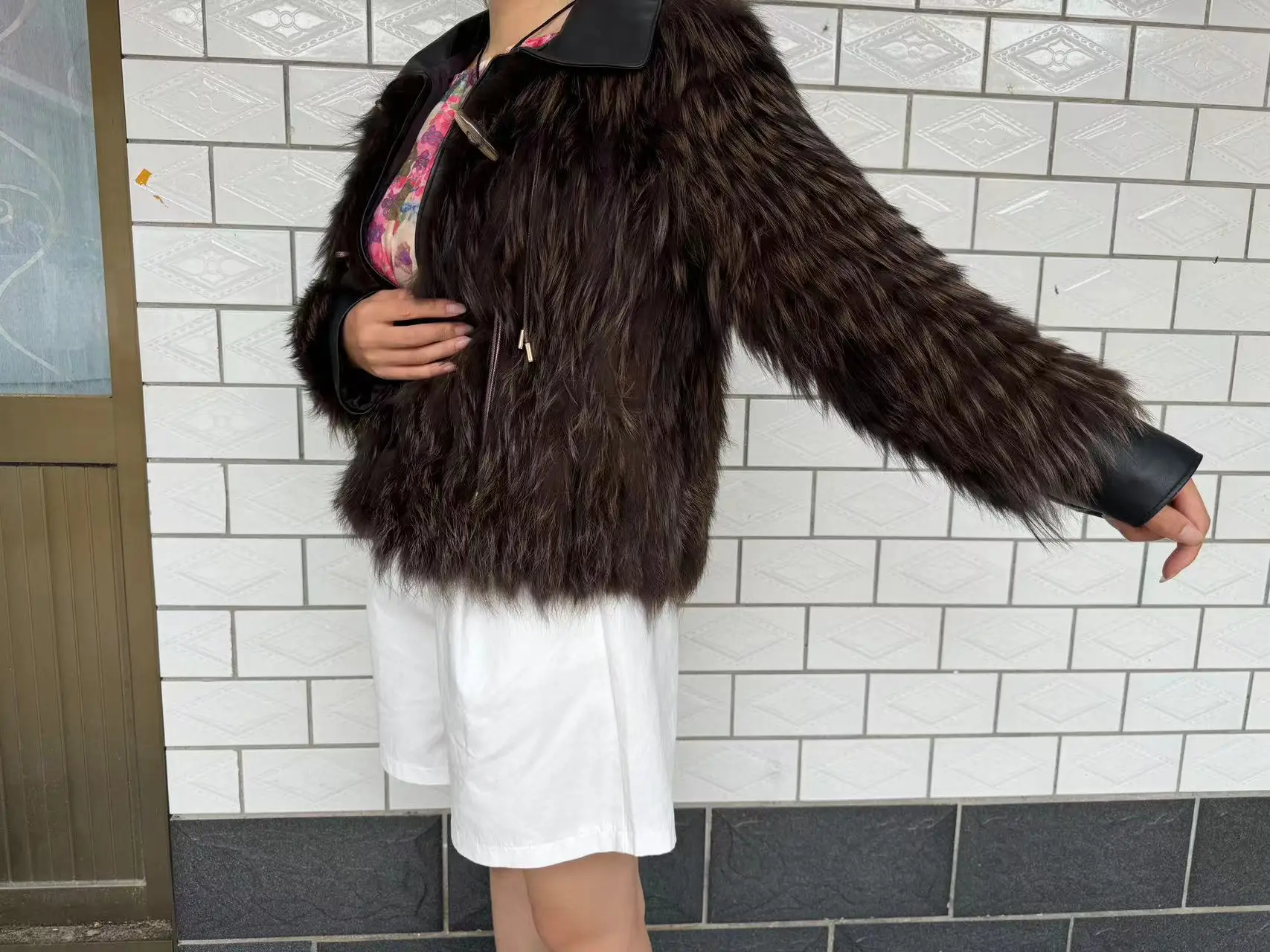 

2025 Rex Rabbit Fur Fox Fur Coats Women Silver Fox Natural Fur Coats Autumn Knitted Long Genuine Fur Jackets Vest Ladies Fashion