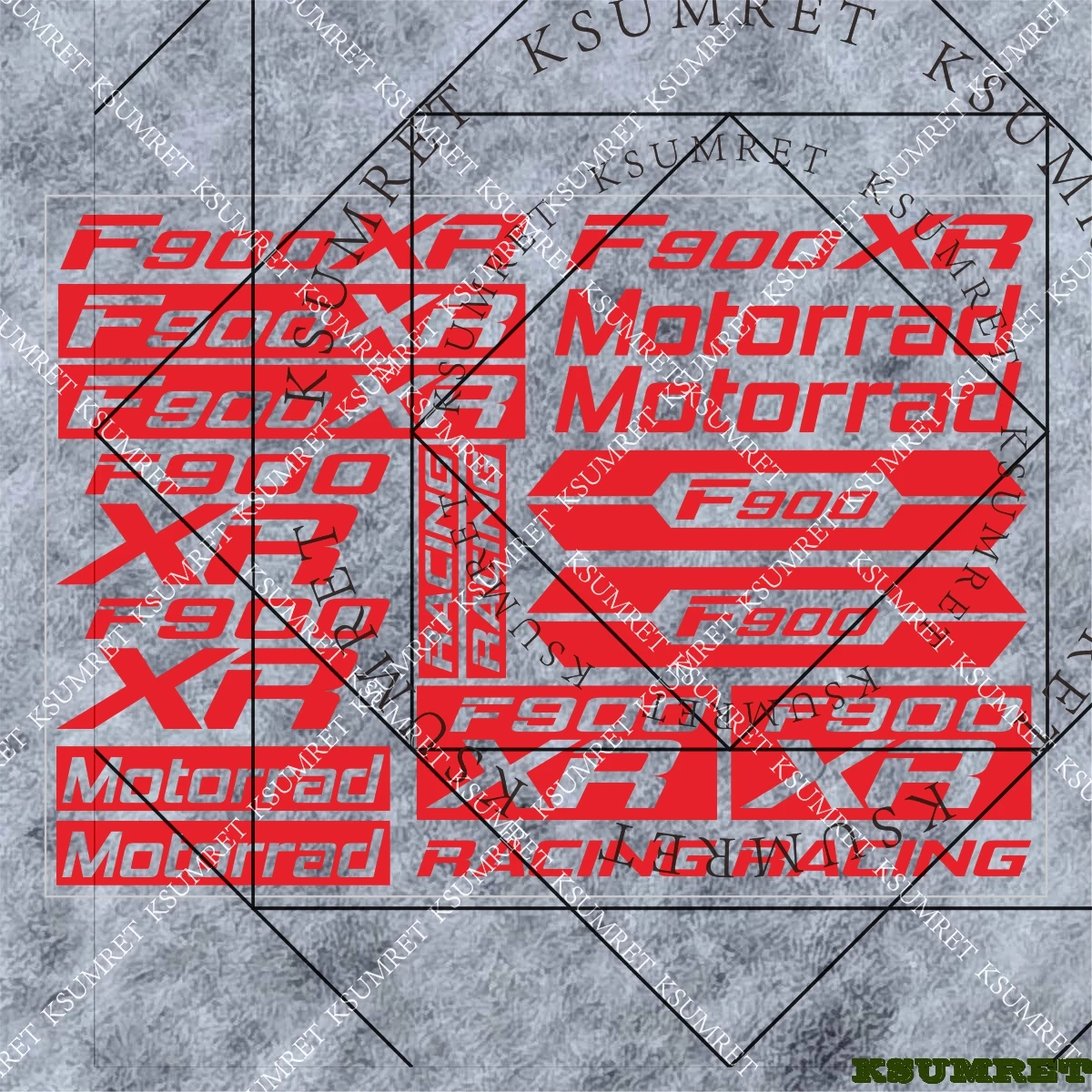 

For F900XR Stickers Motorcycle Sticker Tank Pad Sticker Waterproof Decal