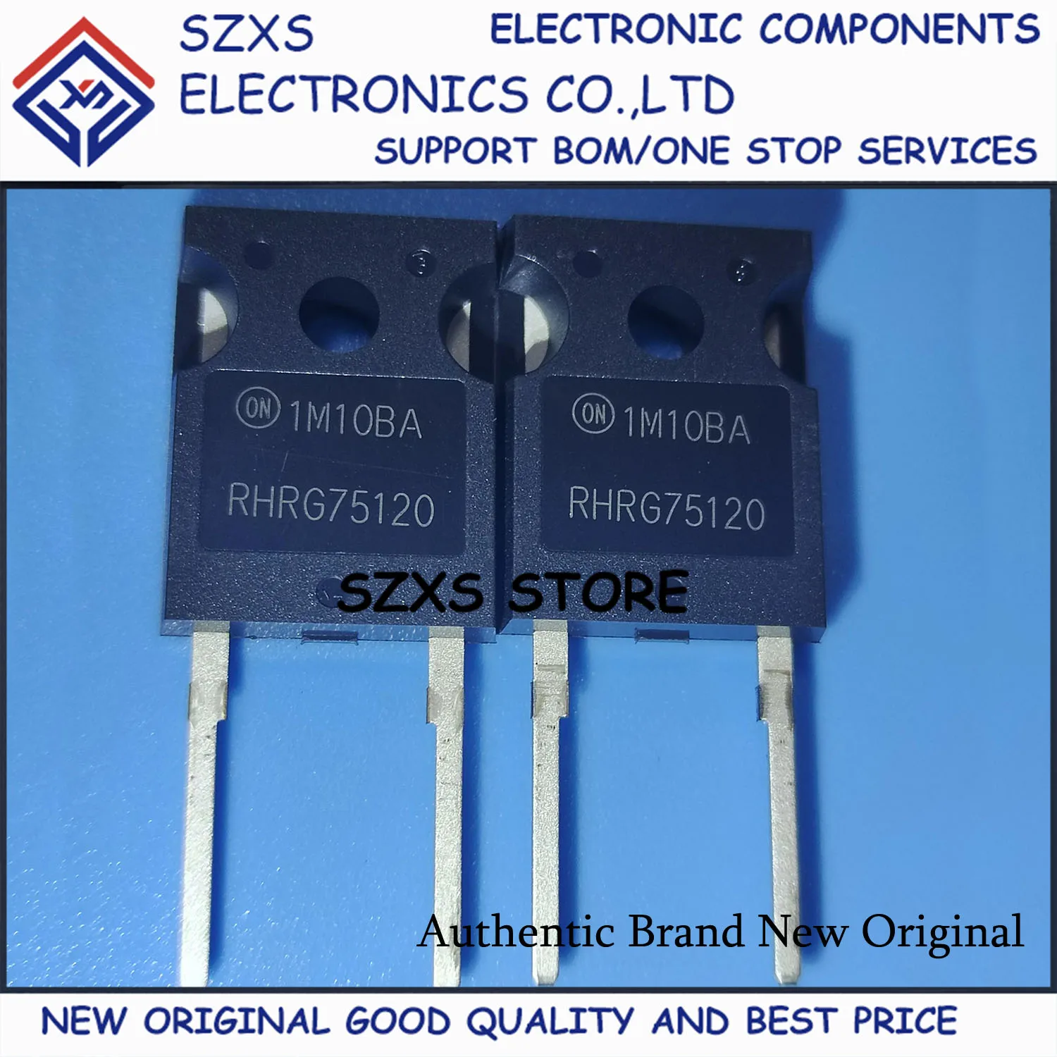 New Original 10Pcs RHRG75120 TO-247 1200V 75A Powerful Fast Recovery Diode In Stock Electronic Components Good Quality