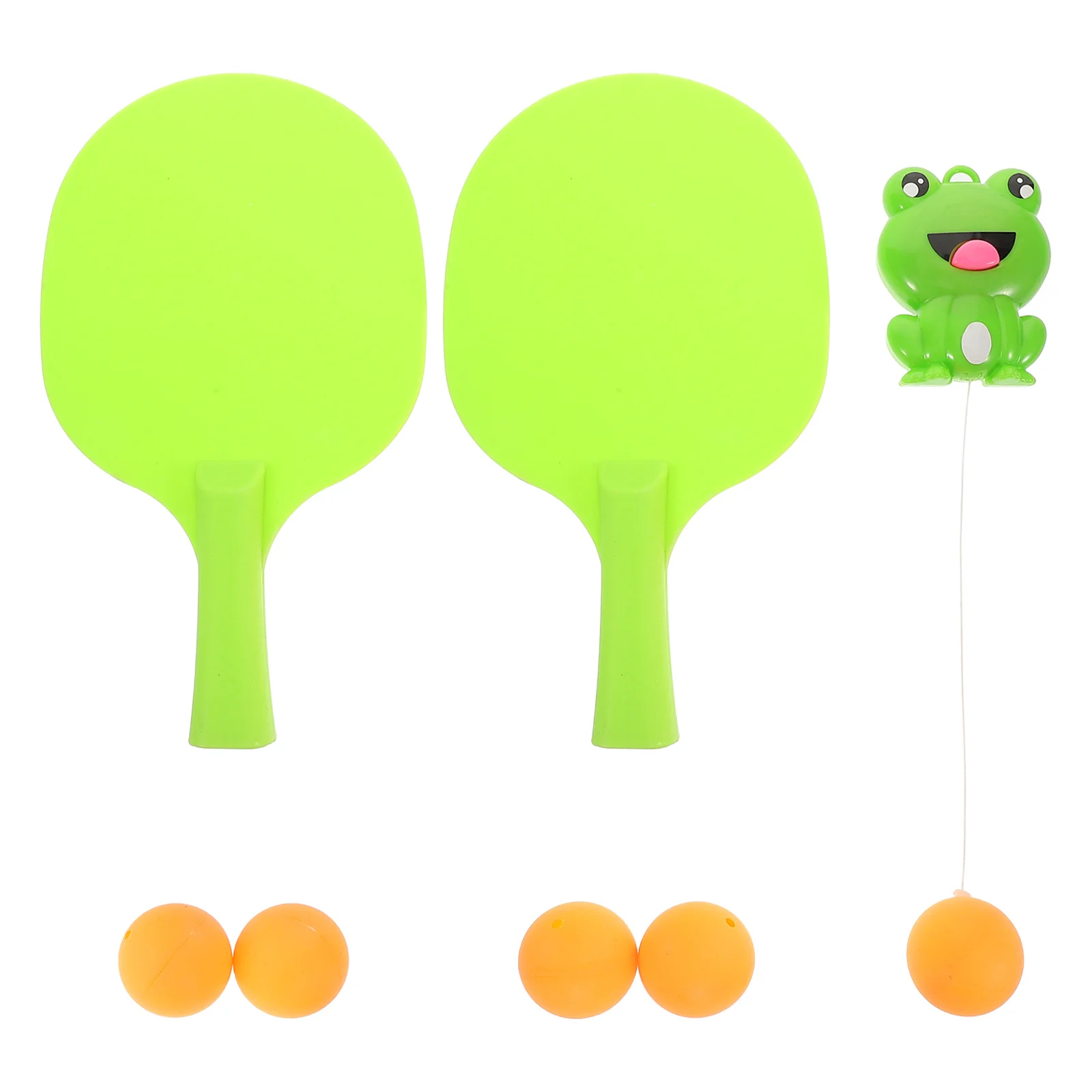 

1 set 1 Set Frog Shape Hanging Table Tennis Trainer Kids Indoor Sports Parent-Child Interaction Eye Coordination Training Device