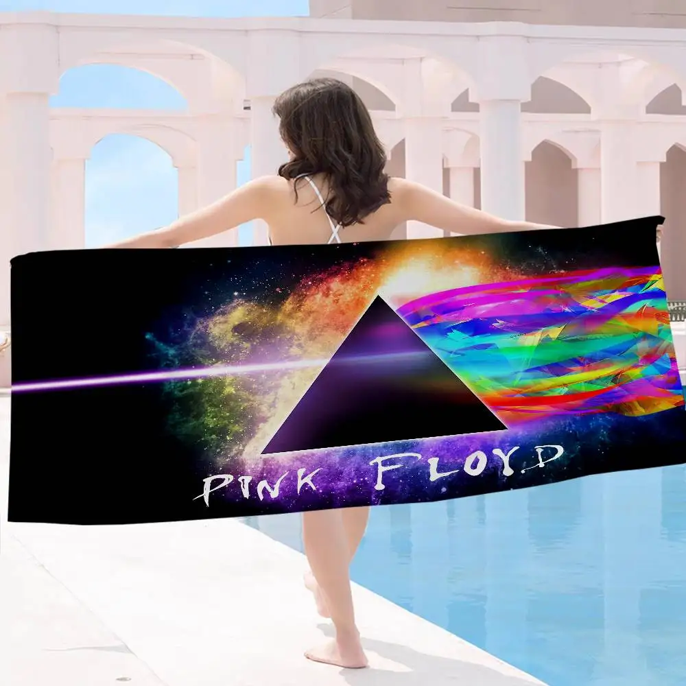 Band P-Pink F-Floyds Microfiber Blanket Quick Drying Beach Towels Oversized Printing Super Absorbent Pool Towel Blanket