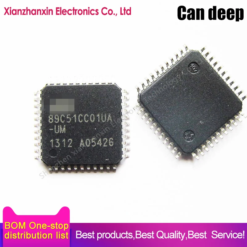 

1PCS/LOT AT89C51CC01UA-UM AT89C51CC01UA-RLTUM 89C51CC01UA QFP-44 Single-chip microcomputer