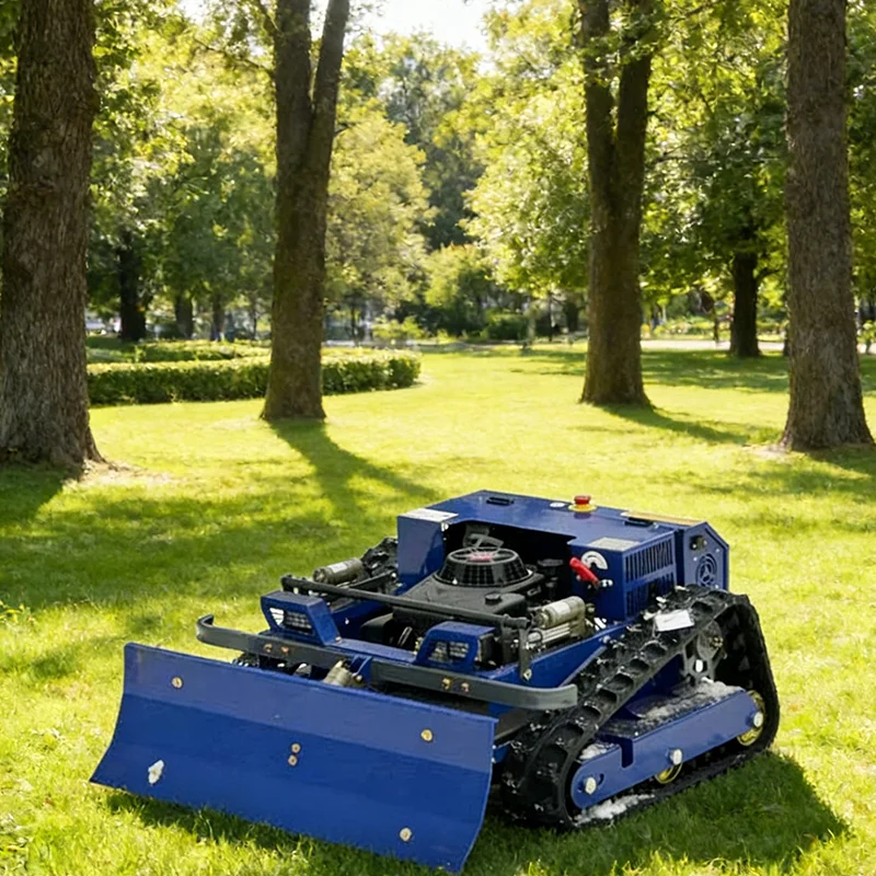 

Customized all terrain tracked remote-controlled lawn mower, lawn cleaning, farm orchard weeding equipment