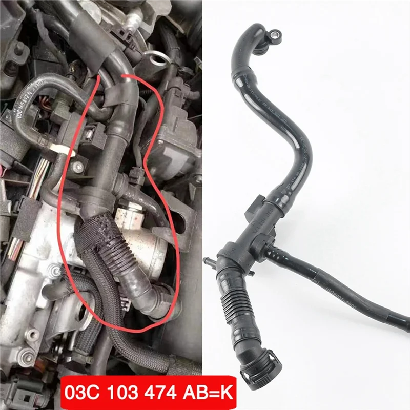 A80X-03C103474AB EA111 Für Jetta/Syncro Passat B7 CC Scirocco EOS 1,4 T Lüftungsschlauch 03C103474K