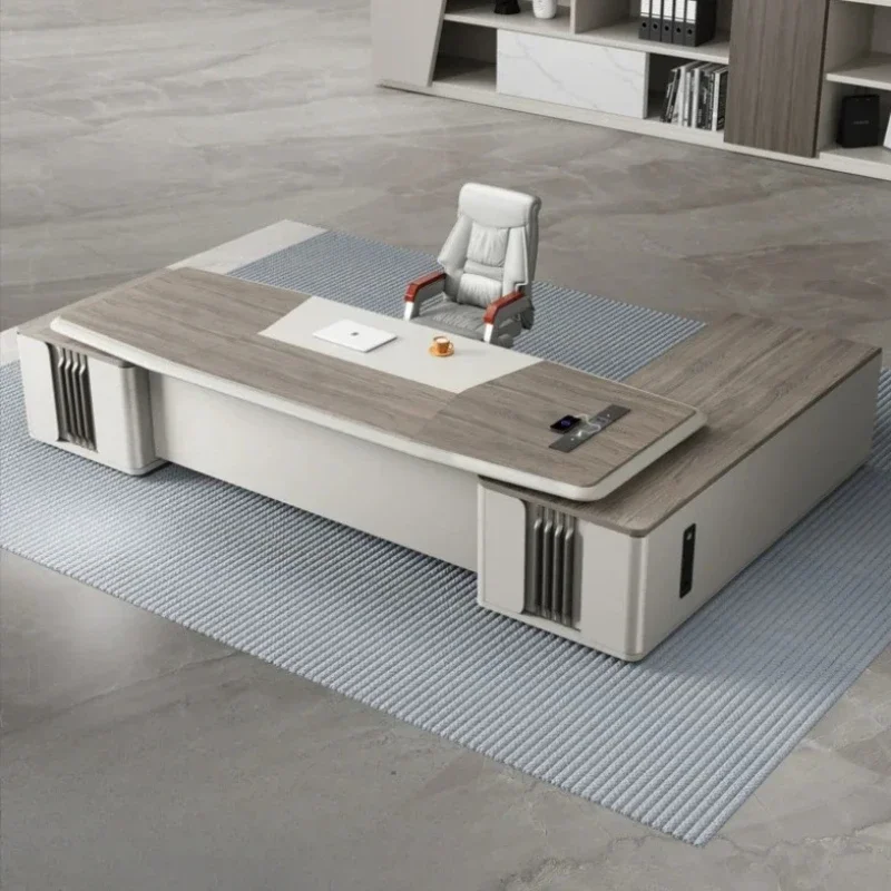 BBB Modern Desktop Office Desks Manager Designer Standing Study Computer Desks Home Drawers Mesas De Escritorio