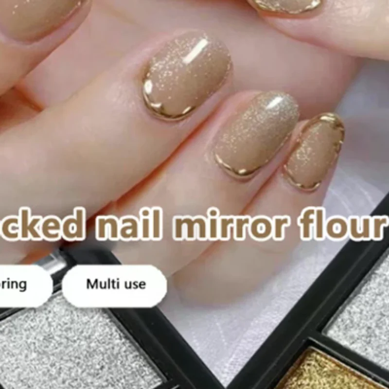 4 ألوان أورورا الصلبة مرآة لامعة مسمار بريق الأظافر الأشعة فوق البنفسجية هلام البولندية الصباغ مسمار الفن زينة الملحقات #1