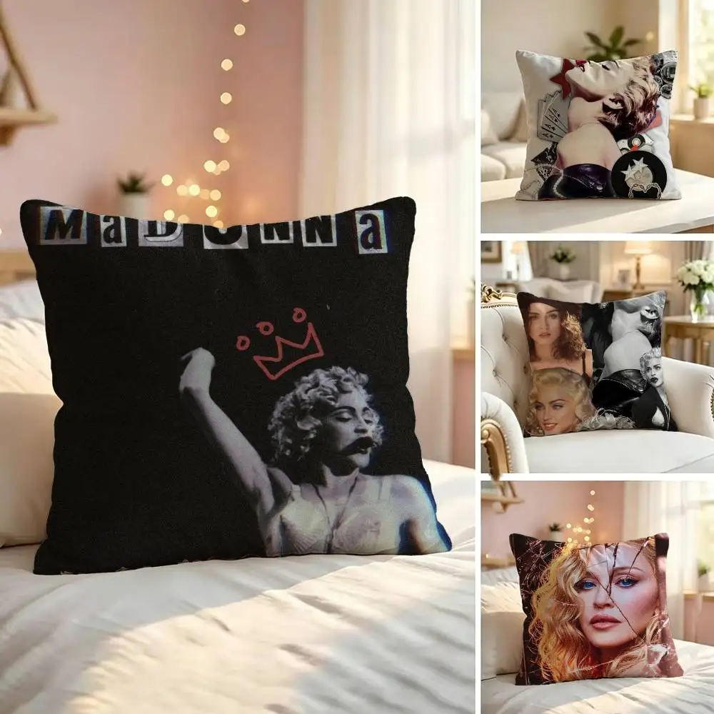 Madonna 80s-S Pillow Case Sofa Living Room for Bedroom Headboard Backrest Cushion Square Nap Time