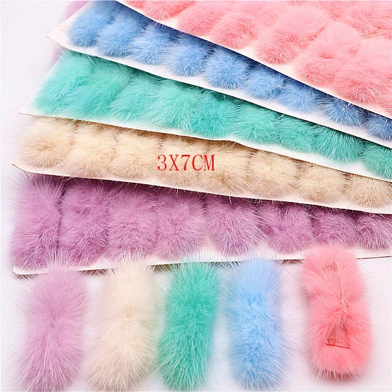 Natural Mink Pompons balls Fluffy Soft Pompones Diy Pompom Keychain Hair Decor Craft Supplies Sewing Accessories Wholesale