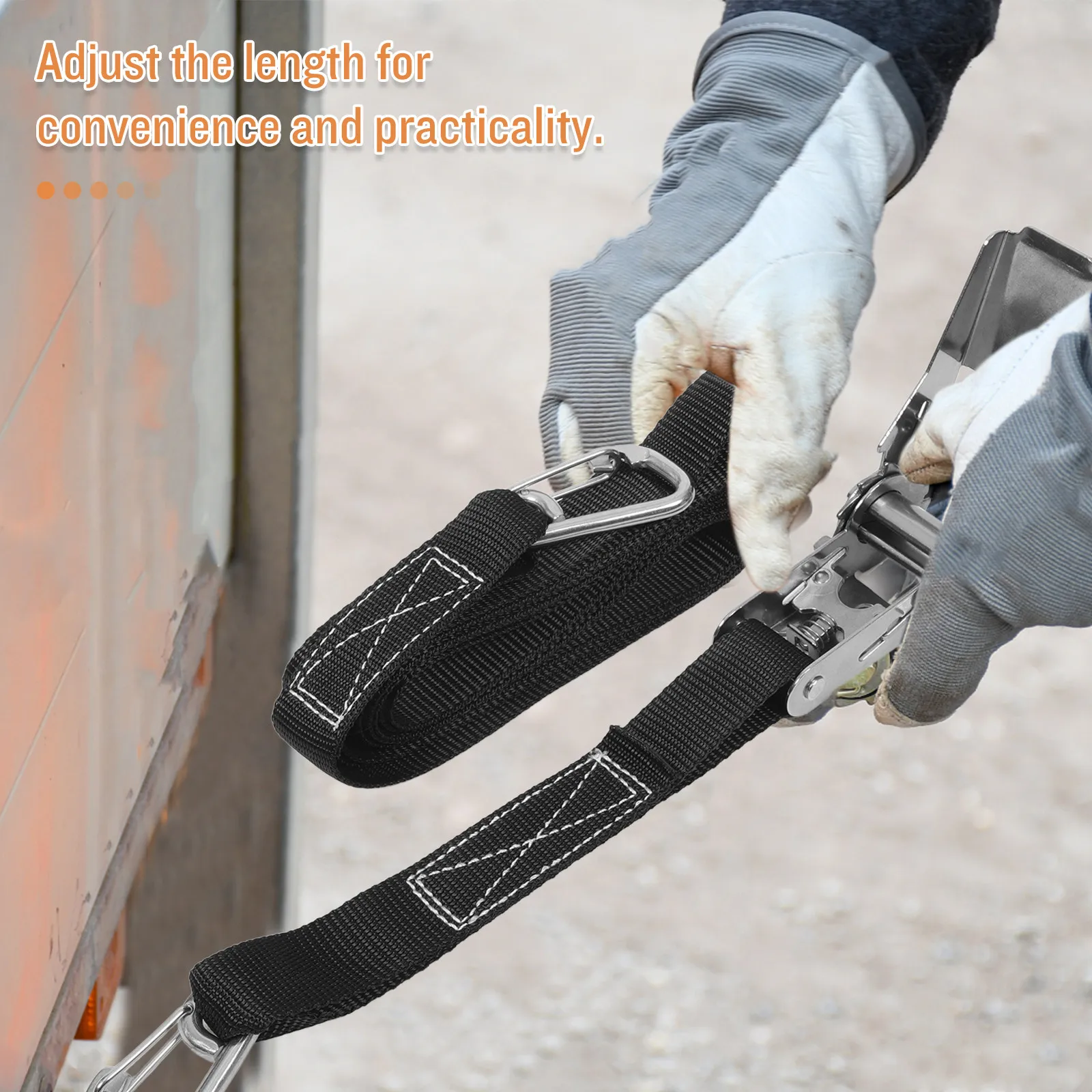 Luggage Strap Stainless Steel Ratchet Buckle Adjustable Travel Packing Strap for Suitcases Backpack Briefcases Outdoor