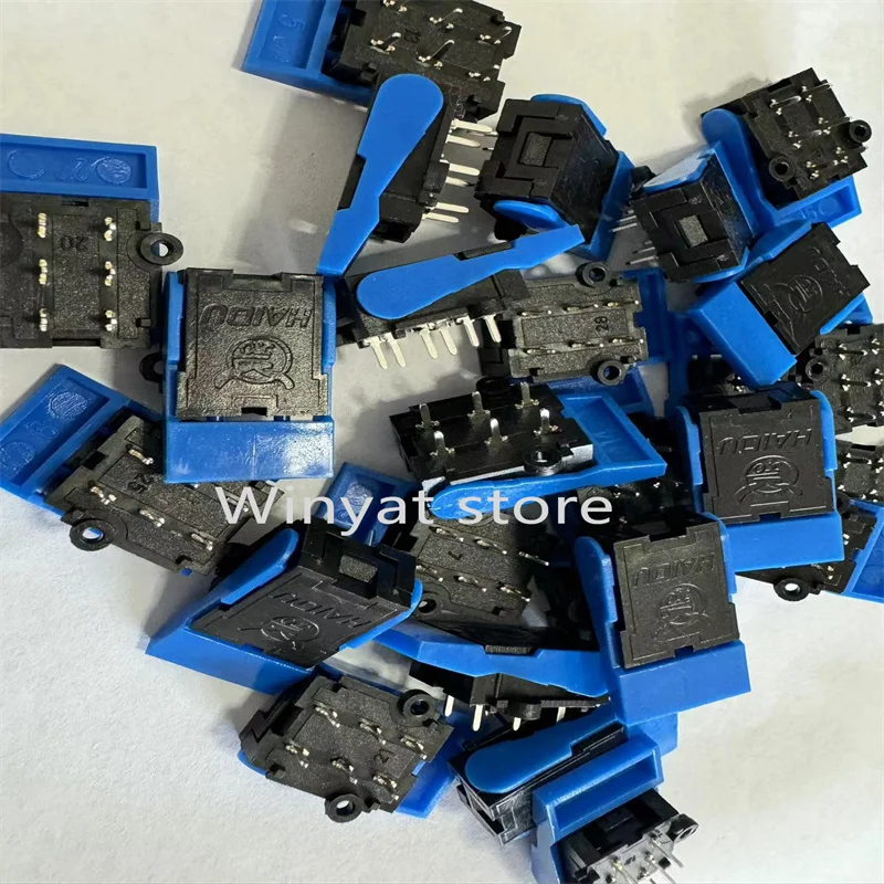 100pcs HAIOU Telephone Spring Switch For Building Intercom Doorbell Spring Switch Hook Switch Reset Micro Switch 6Pin