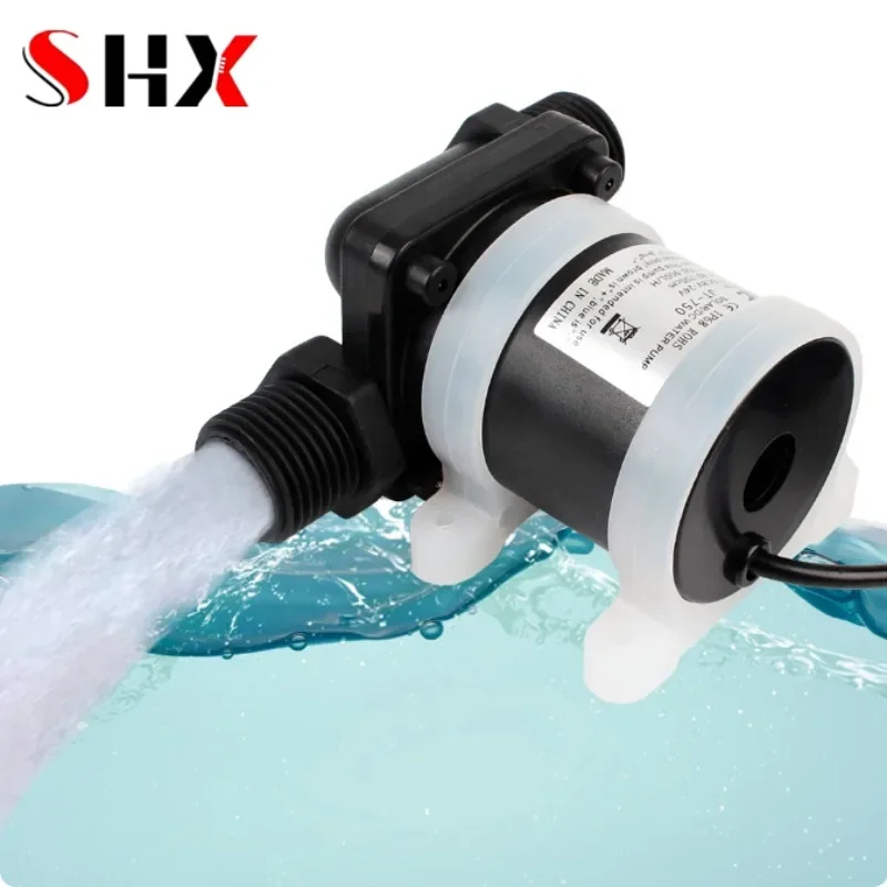 

DC 12V 24V Brushless Solar Motor Water Pump Water Heater Shower Floor Heating Booster Pump Micro Submersible Water Pump