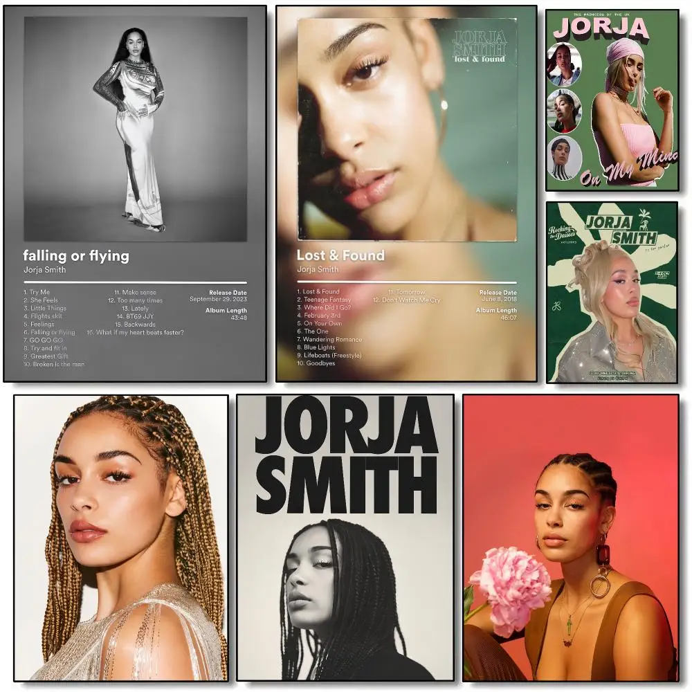 Singer J-Jorja Smith Album Poster HD Wall Art Aesthetic Home Decor for Living Room Bedroom Café Office Stylish Gift
