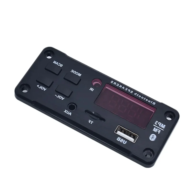 Mp3 Speler 6V-12V Bluetooth5.0 Mp3 Decoderingsbordmodule Draadloze Auto Usb Mp3 Speler Tf Kaartsleuf/Usb/Fm/Module