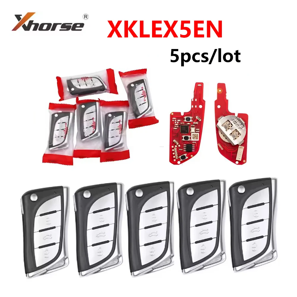 5pcs/lot XHORSE XKLEX5EN Universal Remote Key for Lexus Smart Key