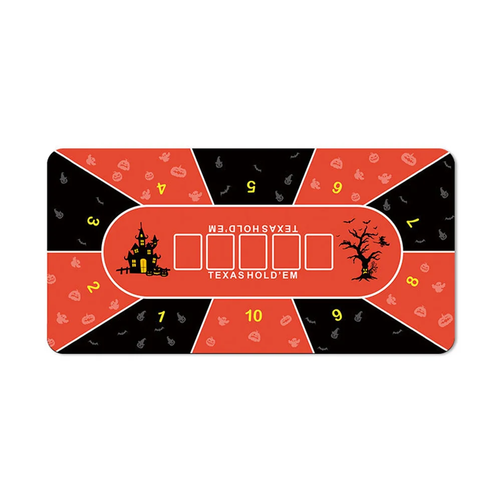 

Rubber Poker Tablecloth Texas Hold'em Table Mat Casino Board Games Desk Mat Gaming Table Pokers Table Mat for Game Party