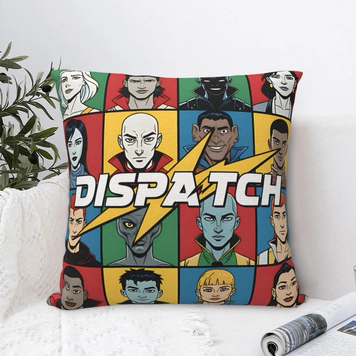 Dispatch Comic Book Superhero Pillowcases Cushion Cover Gift Throw Pillow Case Cover Home Zippered 45X45cm Multiple Sizes