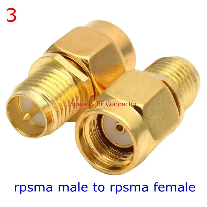 2 teile/los sma zu sma männlich weiblich gerade Stecker 90 Grad rechtwinkliges T-Stück Typ 3way Splitter rpsma zu RP-SMA männlichen Adapter rf