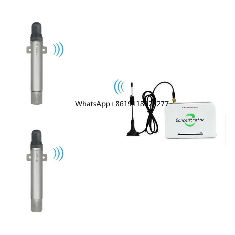 Battery Powered Wireless Temperature Humidity Sensor with Lora Wateway Long Distance Temperature Monitoring System