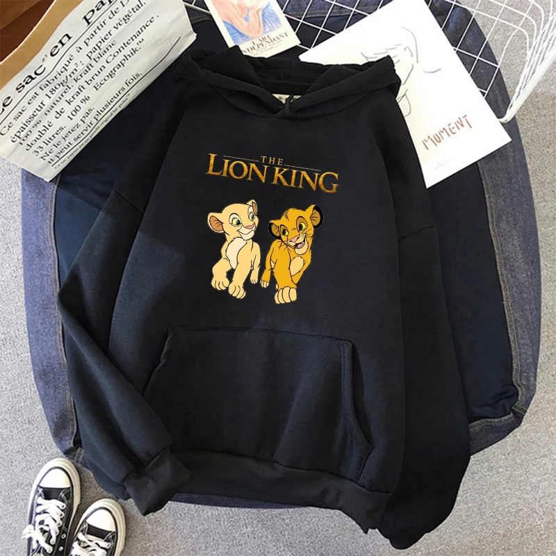 90s Y2k Funny Harajuku Fashion Hoodies Anime Hakuna Matata Hoodie The Lion King Sweatshirt girls Women Clothes Hoody