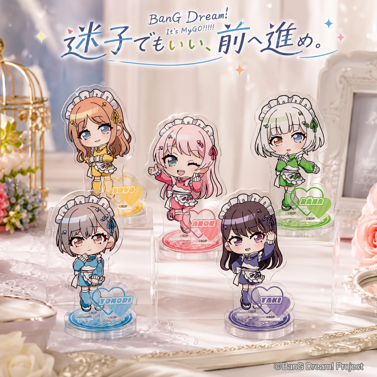 Anime BanG Dream! It's MyGO Full Set 10cm Acrylic Stand HD Rana Soyo Taki Holiday Gift Independence Day Table keychain