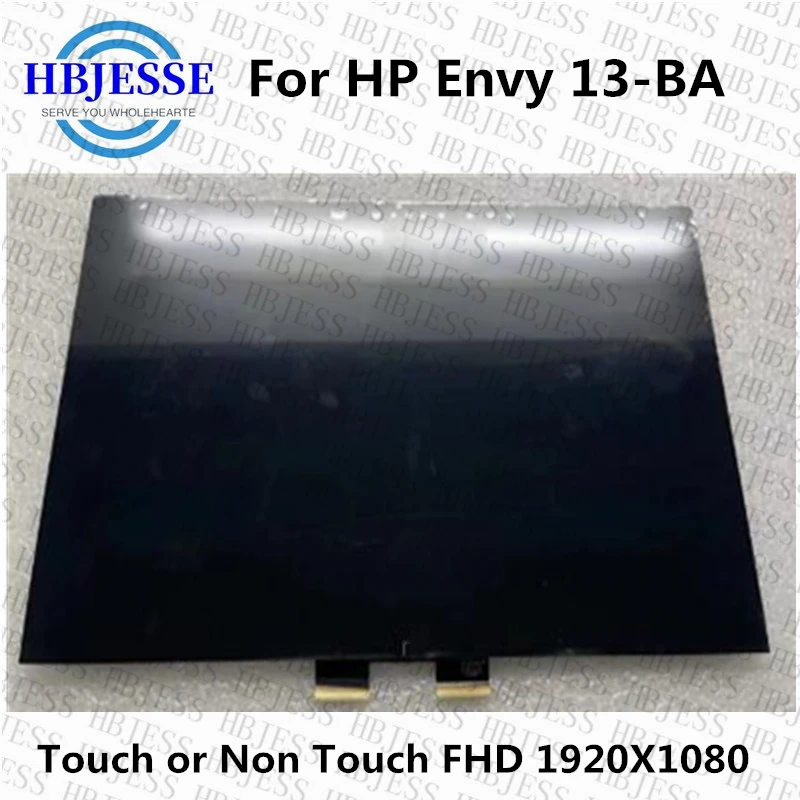 13.3'' B133HAC02 Laptop LCD Screen Assembly For HP Envy 13-BA TPN-C145 B133HAC03.0 FHD 1080P edp 30Pins LED Display with Touch