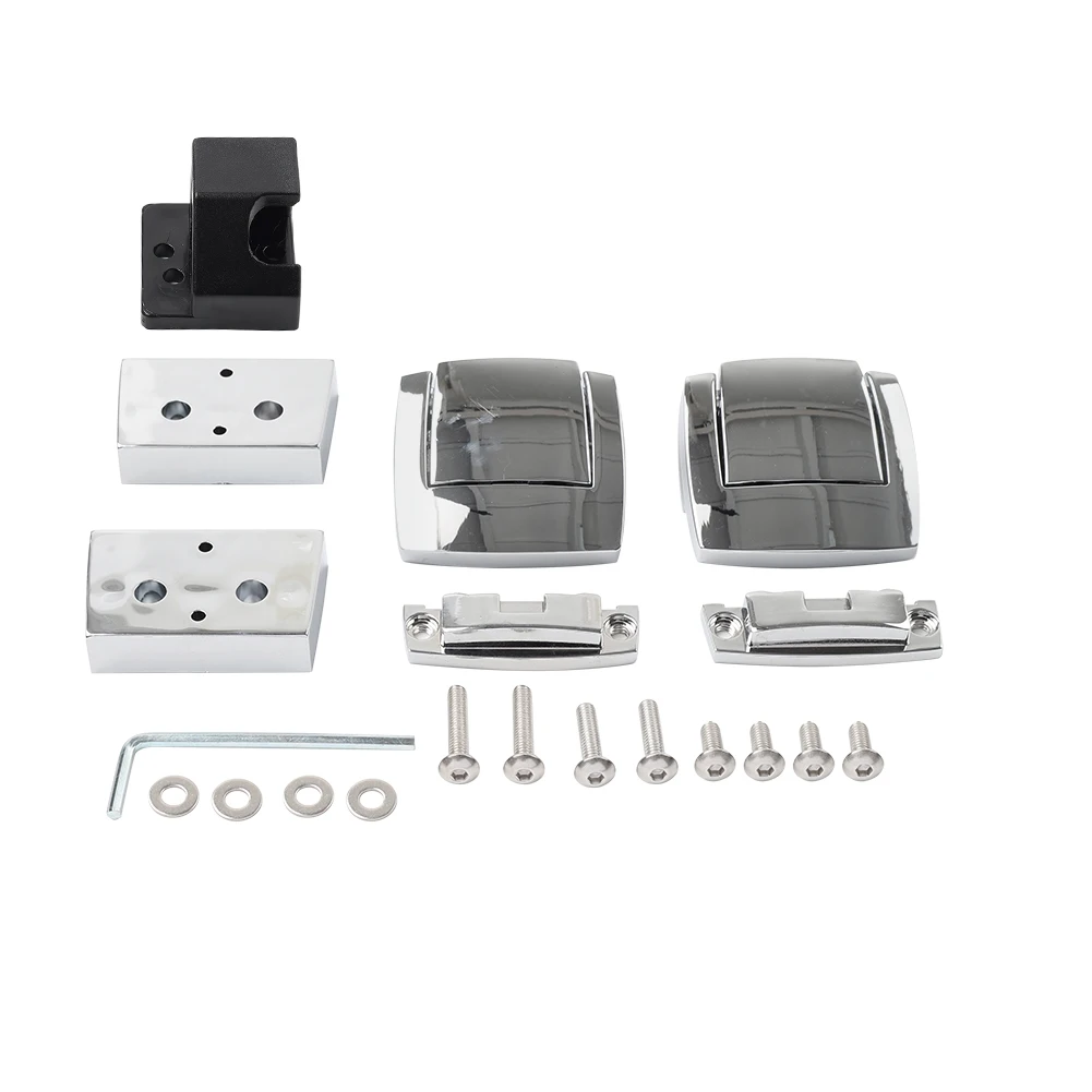 5Pcs Motorbike Tour Trunk Latches Spacers Lid Catch Kits Set For Harley Touring Road Electra Glide 1993-2013