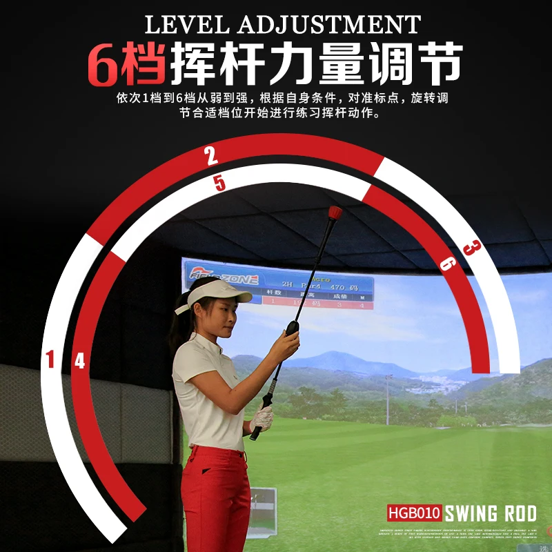 Golf Sound Swing Stick Adjustable 6 Swing Trainer Beginner Supplies Training