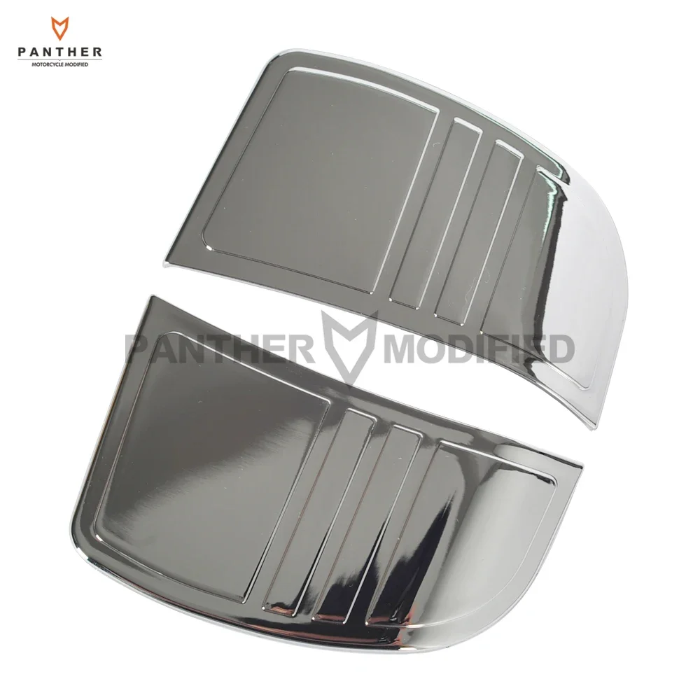 

Chrome Motorcycle Deluxe Tri Line Stereo Trim Cover case for Harley Touring Models 2014 2015 2016