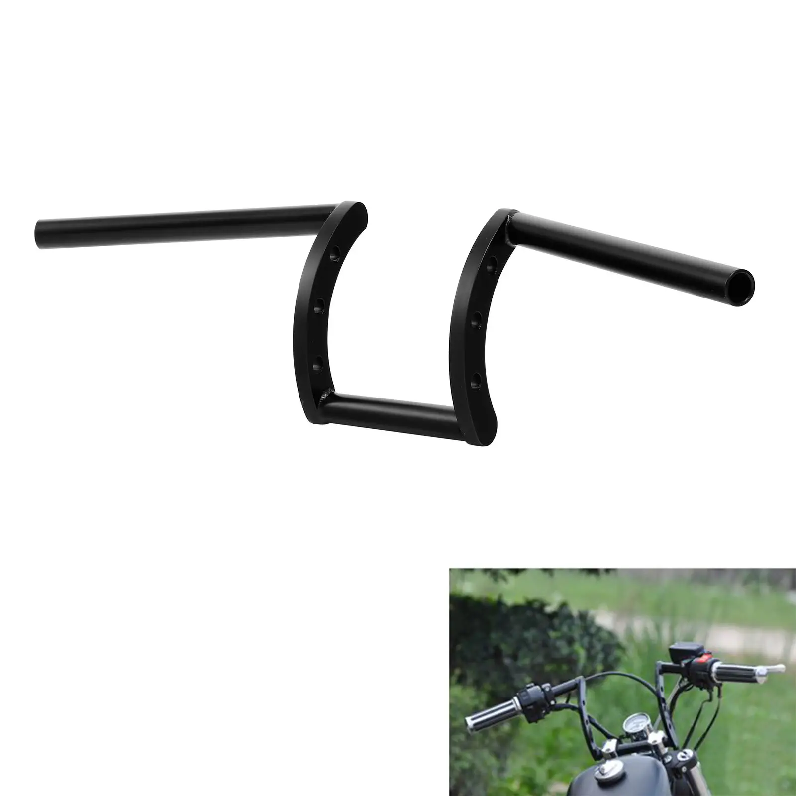 

Motorcycle Z-Bars 1" Handle Hanger bar For Harley Custom Chopper Bobber Dyna Softail Sportster XL 883 XL1200 Black/Chrome