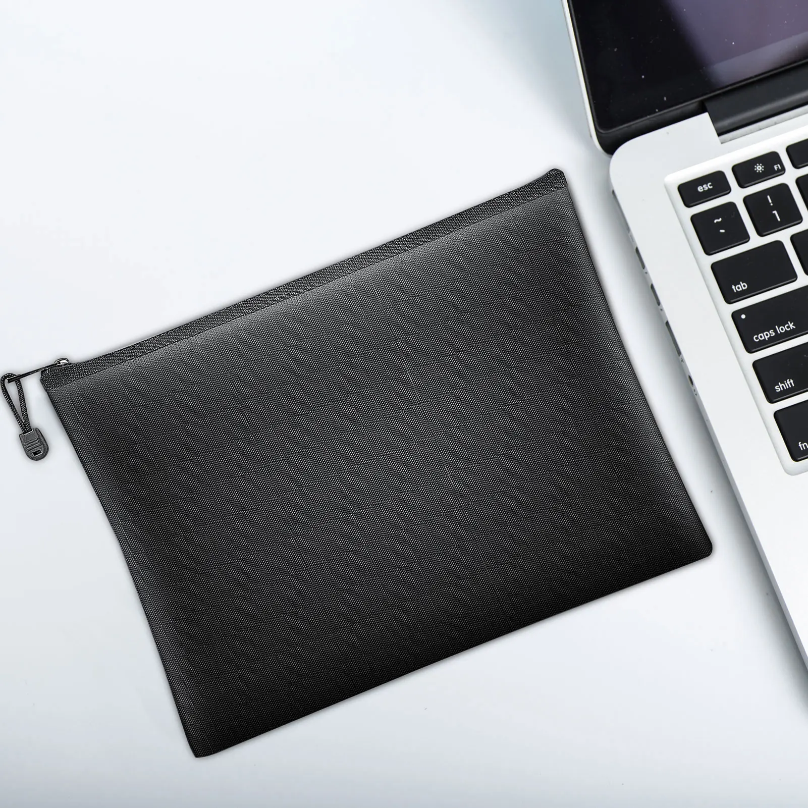 Fireproof File Bag Fireproof Money Bag Waterproof Zipper Bag Organizer Pouch For Documents File Cash Passport Tablet 13.4”x