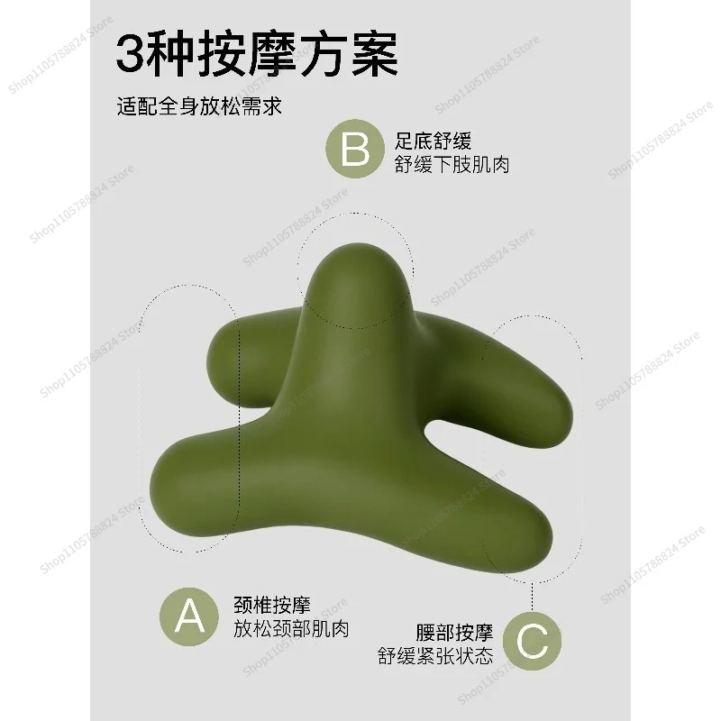 For Tetragonal Fascia Ball Massager Silicone Relaxation Shoulder Cervical Spine Yoga Massage Fitness Training Ball