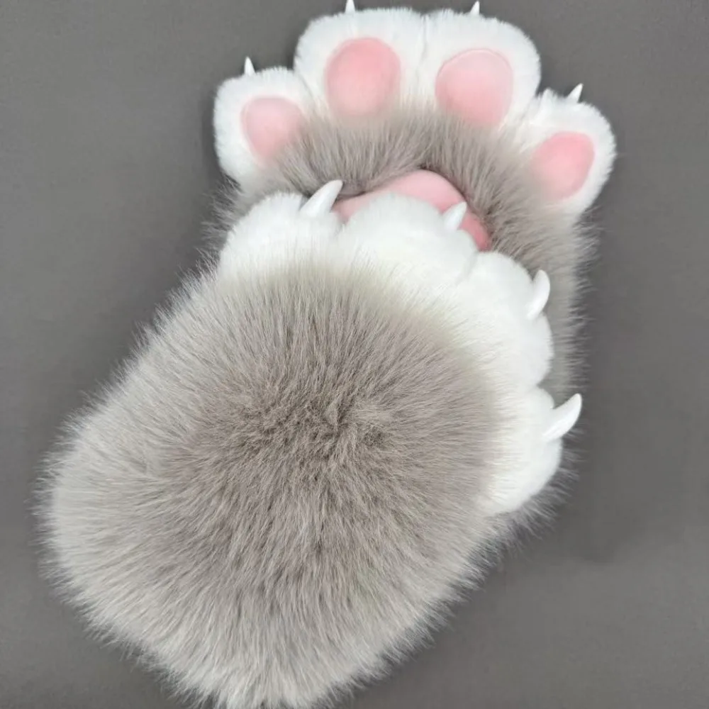 Animal Furry Claw Gloves Colored Beast Claws Cosplay Gloves Accessories Animal Gloves Comic Exhibition Props Role Play Halloween 4