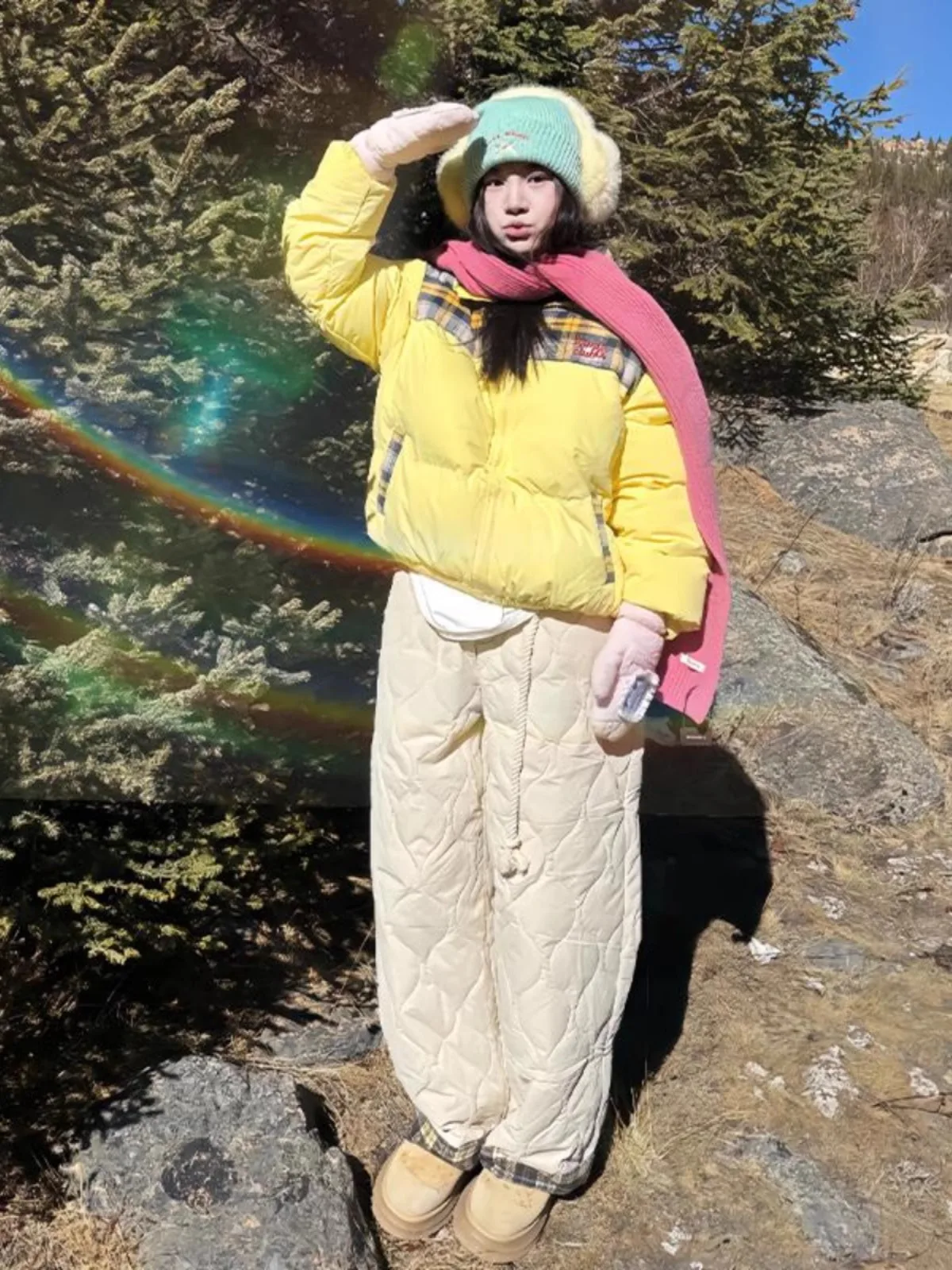 

Мужские хлопковые брюки Thiened American Retro Diamond Pattern, зимние, устойчивые к холоду, теплые, непромокаемые, модные, прямые брюки