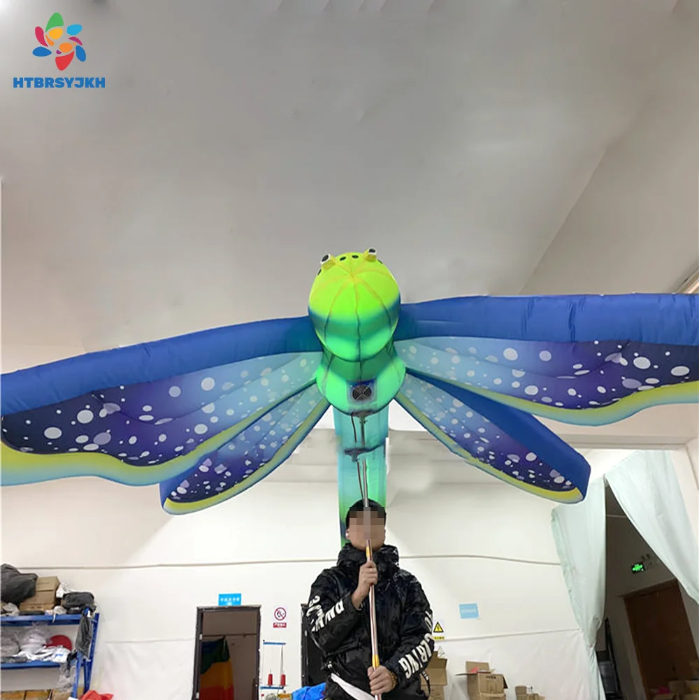 

3 м гигантская надувная модель стрекозы с подсветкой, уличный музыкальный фестиваль, ходьба, надувные игры, карнавальная кукольная реклама, анимация