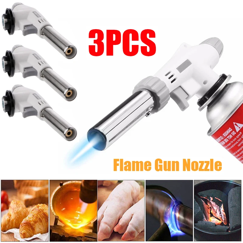 

1/2/3 PCS Welding Gas Burner Flame Gas Torch Flame Gun Blowtorch Cooking Soldering Butane AutoIgnition gas-Burner Lighter