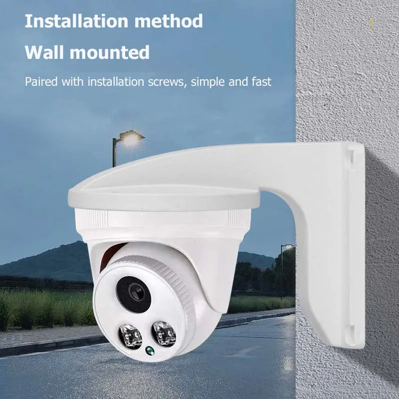 مراقبة قبة حامل كاميرات مراقبة عالي الجودة الملحقات سماكة البلاستيك L نوع دائم جدار جبل داخلي في الهواء الطلق صندوق تخزين الكابلات #5