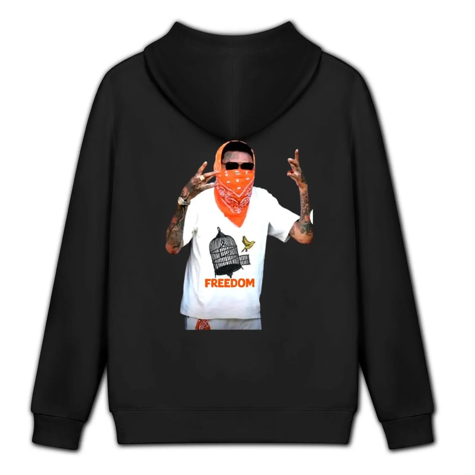 A DI TEECHA AKA VYBZ KARTEL AKA WORLD BOSS ملابس شتوية للرجال ملابس كورية ملابس رجالي مصممة بقلنسوة كبيرة الحجم