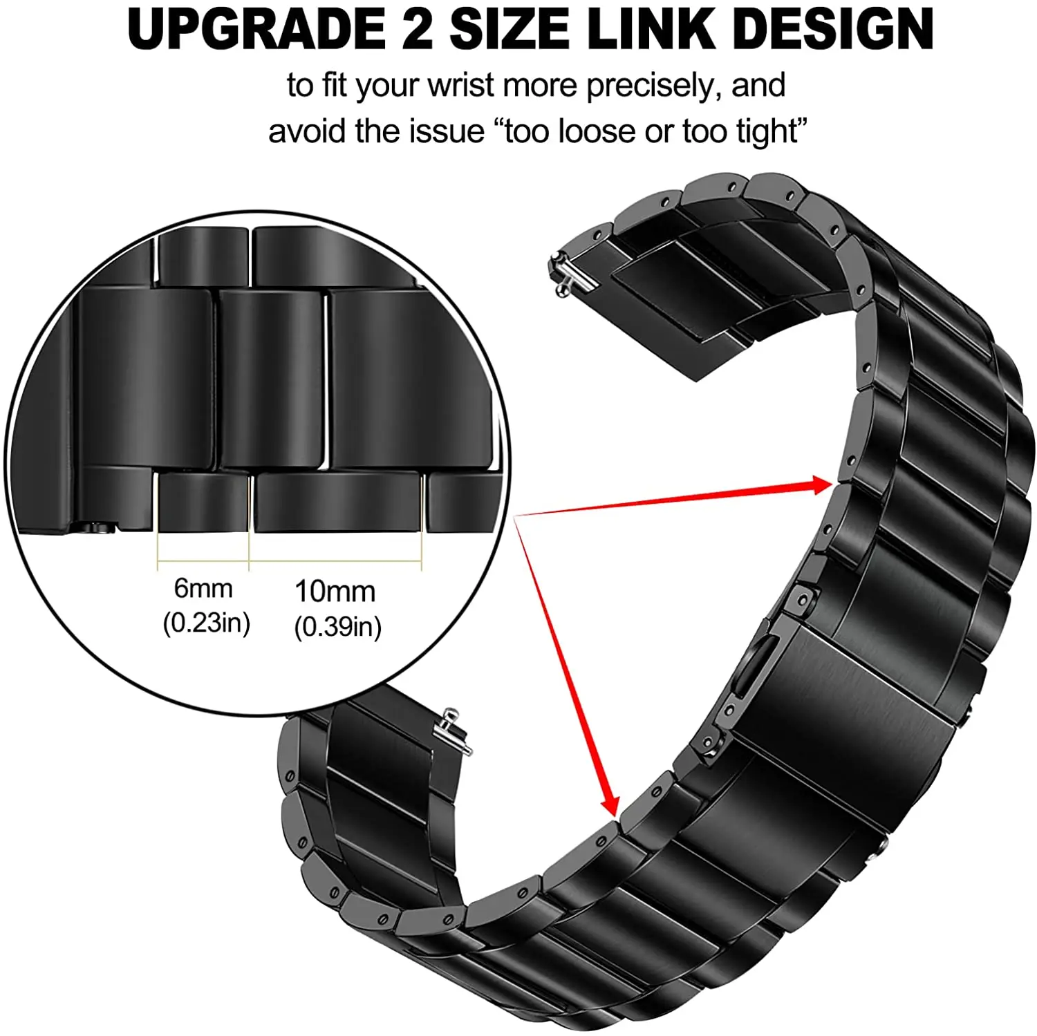 Titanium Metal Strap for Huawei Watch 3 Band GT 2 Pro GT2 Watchband for Samsung Watch 5 44mm Luxury Business Bracelet Wristband