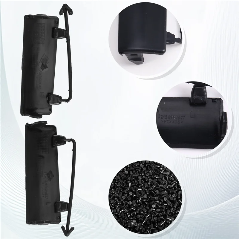 

ABXN-1Pair Front Skirt Cover For Mercedes Benz E-Class W212 2009-2012 A2126980177 A2126980277 Jack Positioning Bracket Caps