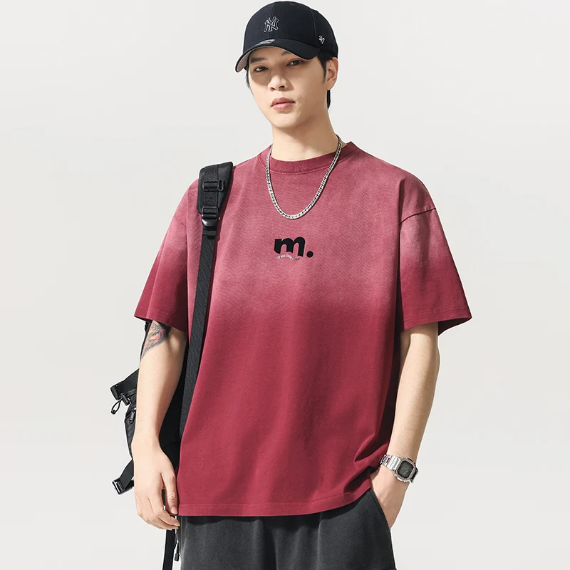 Short-sleeved T-shirt Men's Summer Japanese Simple and Versatile Solid Color Round Neck Half-sleeved Casual Loose Bottoming Top