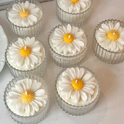 1pc 3D Daisy Flower Silicone Candle and Plaster Mold - DIY Resin and Clay Crafting Supplies