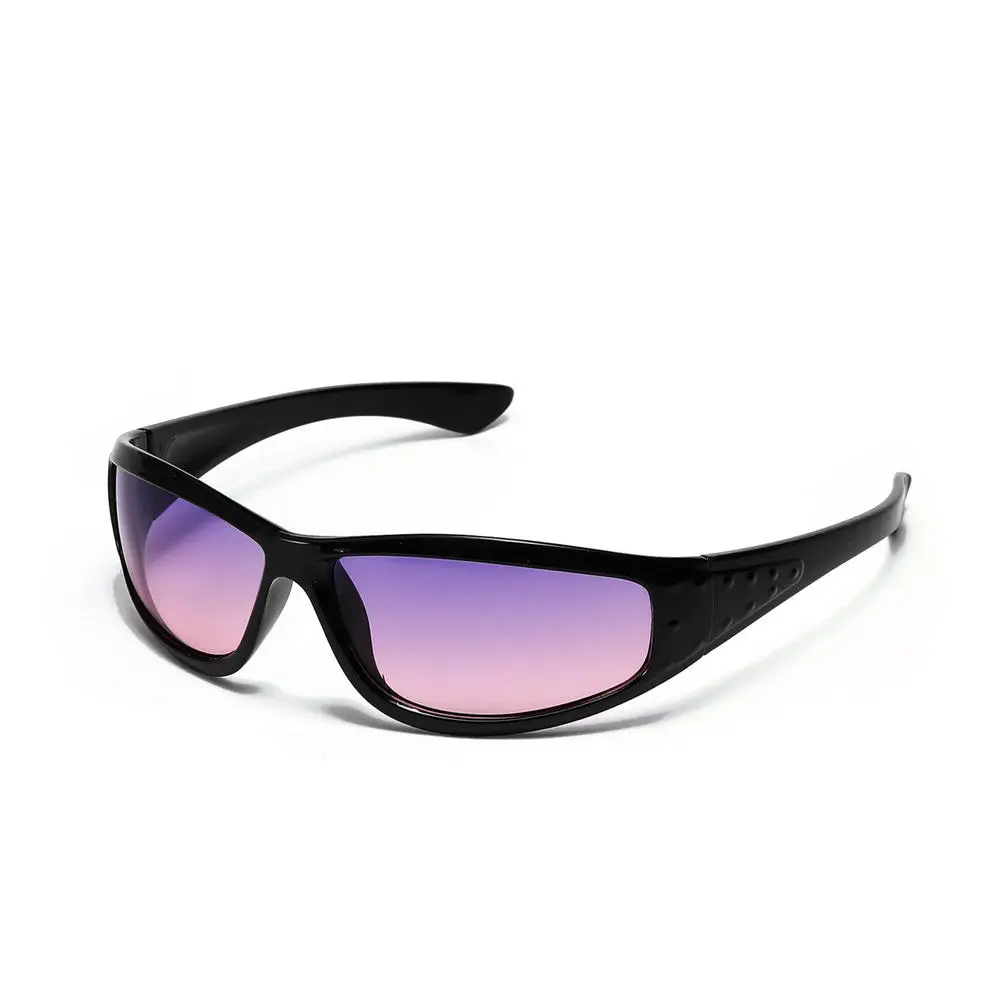 Y2K Silber Sonnenbrille Farbe ausgehöhlt Zukunft Sinn für Technologie Hot Girls Net Red Sonnenbrille Frauen Sonnenbrille trendige Männer