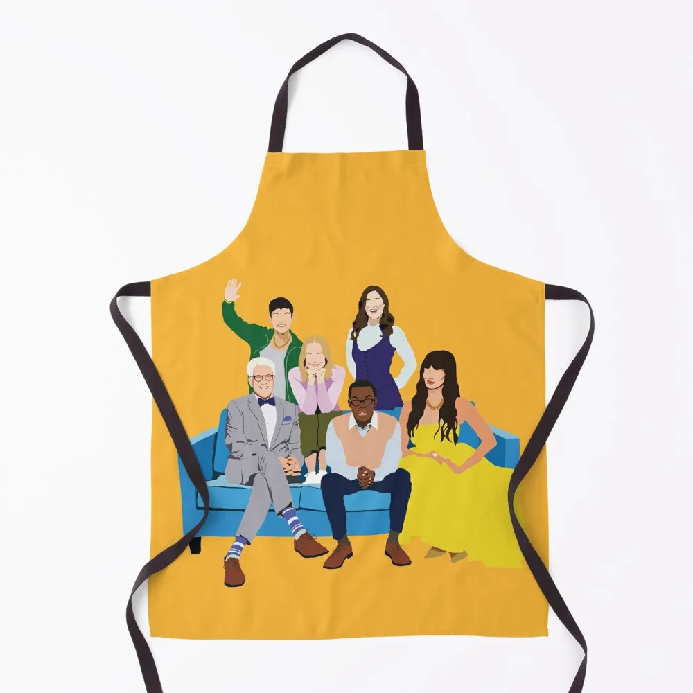 

The Good Place Characters Apron For Man Kitchen Tools Accessories Custom Kitchen Items Apron