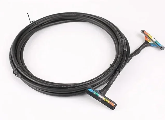 50 core round flat cable FK50/BB-1M I/O signal control interface wire harness processing