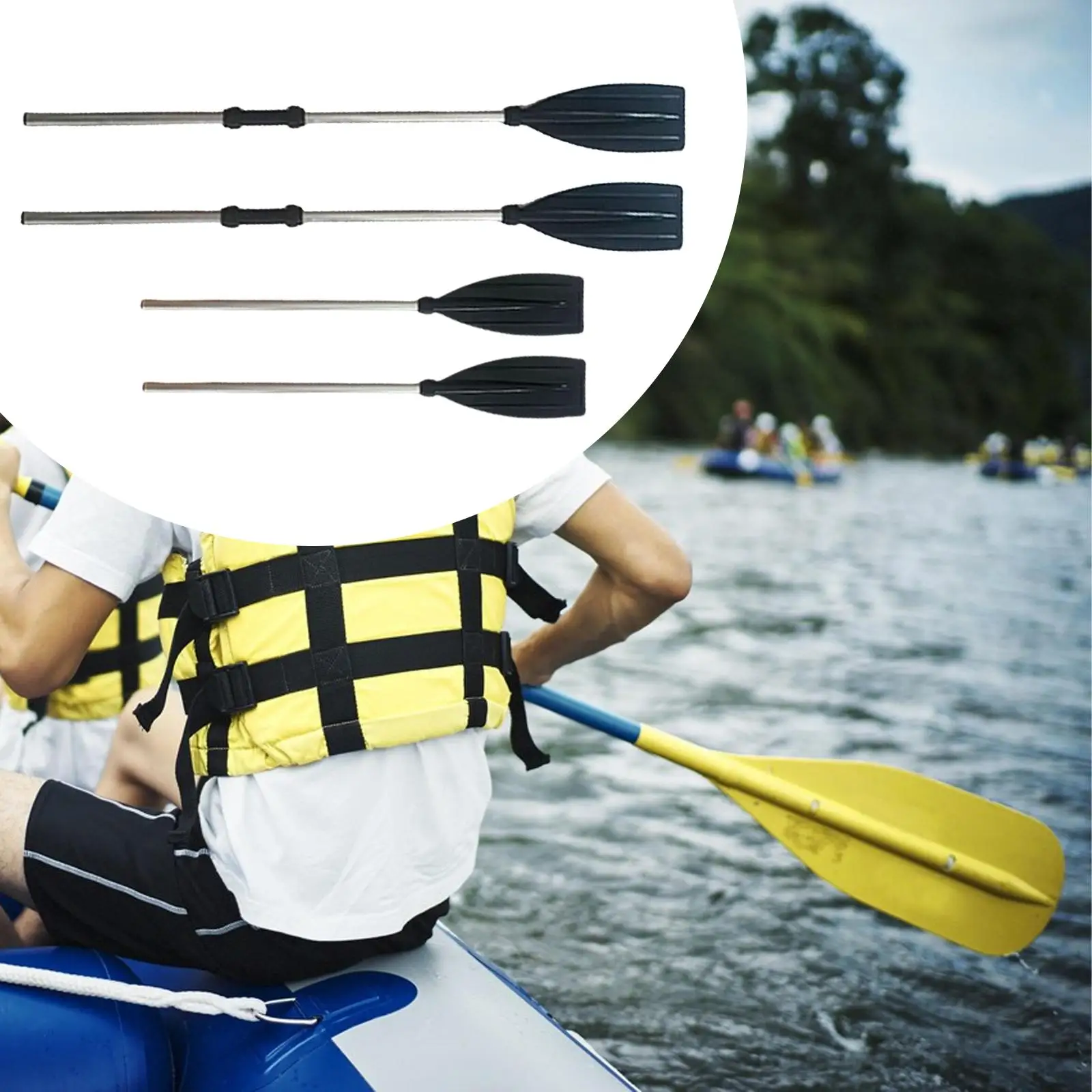 

2 весла для каноэ, весла для лодок для каноэ, ребристые лезвия, лодка, весло для спорта