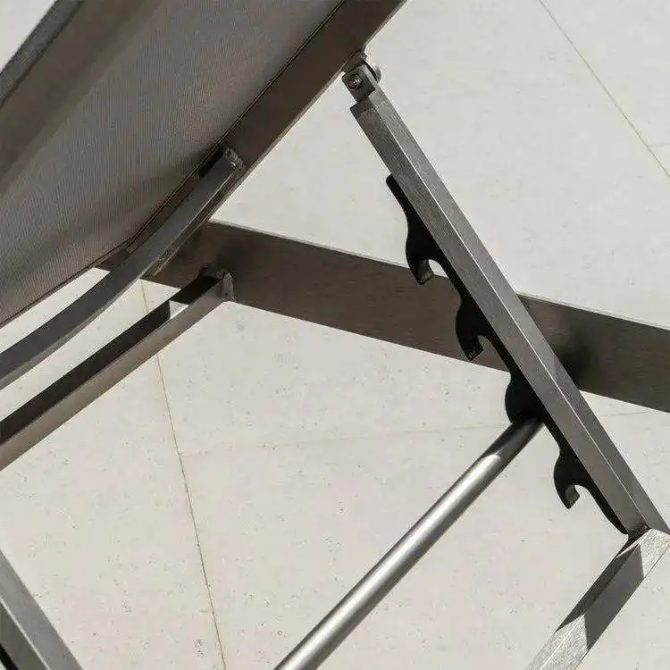 Loungers Sun Swimming Pool Loungers Courtyard Outdoor Lounges Brushed Aluminum Loungers Sun