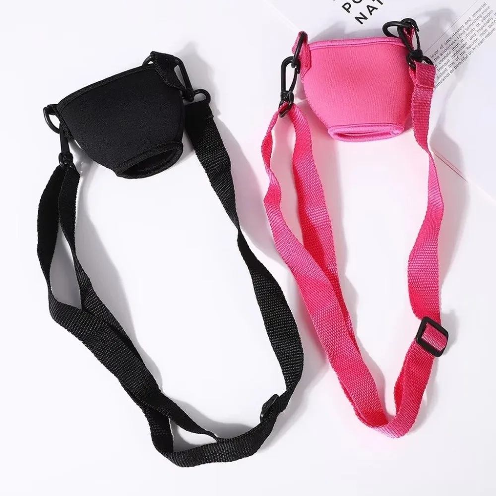 Adjustable Strap Glass Sleeve Holder Portable Nylon Webbing Glass Holder Lanyard Hands-Free Carrying Stemmed Glass Holder